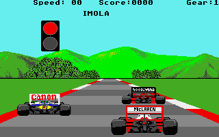 Formula 1 Grand Prix (Atari ST) screenshot: Game start
