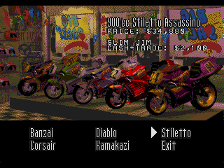 Road Rash (SEGA CD) screenshot: That's some nice bikes