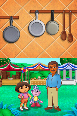 Dora's Cooking Club (Nintendo DS) screenshot: Adventure Mode