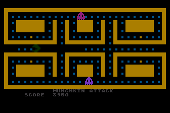 Munchkin Attack (Atari 8-bit) screenshot: Now There's 2 Ghosts