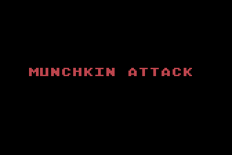 Munchkin Attack (Atari 8-bit) screenshot: Title Screen