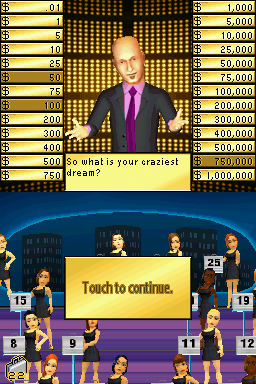 Deal or No Deal: Special Edition (Nintendo DS) screenshot: That's a secret