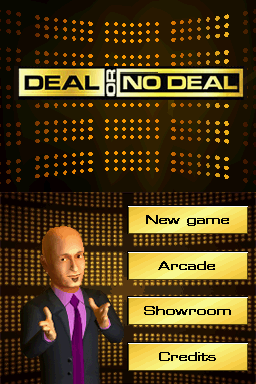Deal or No Deal: Special Edition (Nintendo DS) screenshot: Title screen / Main menu