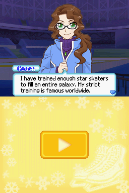 Imagine: Ice Champions (Nintendo DS) screenshot: Coach