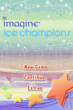 Imagine: Ice Champions (Nintendo DS) screenshot: Title screen / Main menu