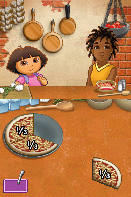 Dora's Cooking Club (Nintendo DS) screenshot: Pizza