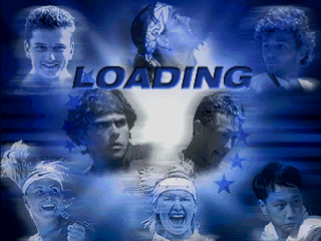 All Star Tennis '99 (PlayStation) screenshot: Loading screen.