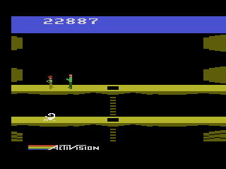 Pitfall II: Lost Caverns (Atari 2600) screenshot: Rescue Rhonda, Pitfall Harry's niece.