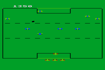 Kickback (Atari 8-bit) screenshot: Shot on Goal