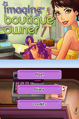 Imagine: Boutique Owner (Nintendo DS) screenshot: Title screen (US)