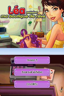 Imagine: Boutique Owner (Nintendo DS) screenshot: French title screen