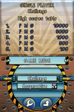 Game Hits! 4 Games in 1 (Nintendo DS) screenshot: Game Mode - Standard or Challenge