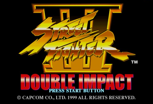 Street Fighter III: Double Impact (Dreamcast) screenshot: Title Screen