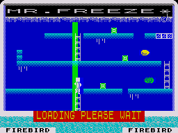Mr. Freeze (ZX Spectrum) screenshot: Loading screen.