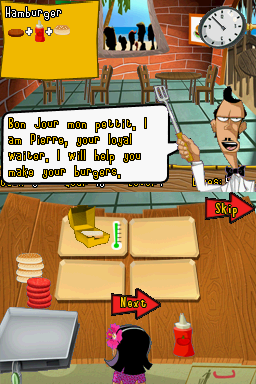 Burger Island (Nintendo DS) screenshot: Starting out