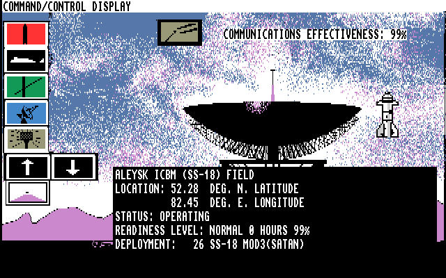 Bravo Romeo Delta (Amiga) screenshot: Communications