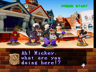 Magical Tetris Challenge (Nintendo 64) screenshot: Story line (Mickey)