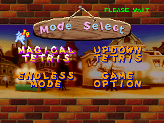 Magical Tetris Challenge (Nintendo 64) screenshot: Main menu