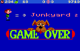 Scrapyard Dog (Lynx) screenshot: Game over!