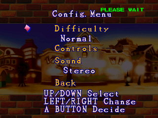 Magical Tetris Challenge (Nintendo 64) screenshot: Options