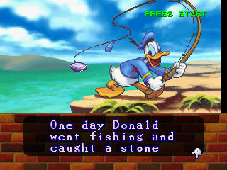 Magical Tetris Challenge (Nintendo 64) screenshot: Story line (Donald)