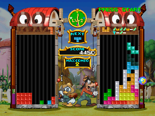 Magical Tetris Challenge (Nintendo 64) screenshot: Magical Tetris (regular gameplay)
