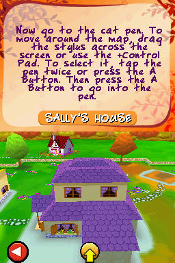 Imagine: Animal Doctor (Nintendo DS) screenshot: Moving around the map