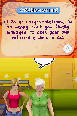 Imagine: Animal Doctor (Nintendo DS) screenshot: Sally and Grandmother