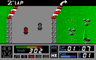 F1 GP Circuits (Atari ST) screenshot: Working my way up in San Marino
