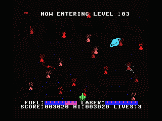 Screenshot of Alpha Blaster (MSX, 1984) - MobyGames