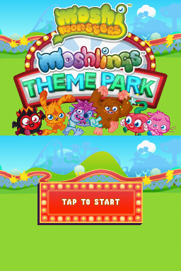 Moshi Monsters: Moshlings Theme Park (Nintendo DS) screenshot: Title Screen