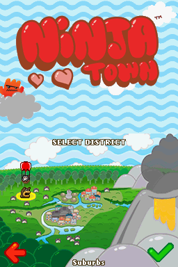 Ninjatown (Nintendo DS) screenshot: Select District