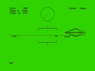 Rommel's Revenge (TRS-80 CoCo) screenshot: Near a Saucer