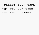 Jeopardy! Platinum Edition (Game Boy) screenshot: 1 or 2 players?