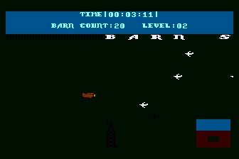 Barn Storm (Atari 8-bit) screenshot: Starting the Flight