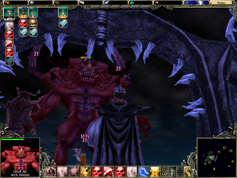 SpellForce: Shadow of the Phoenix (Windows) screenshot: Arch demon in the City of souls