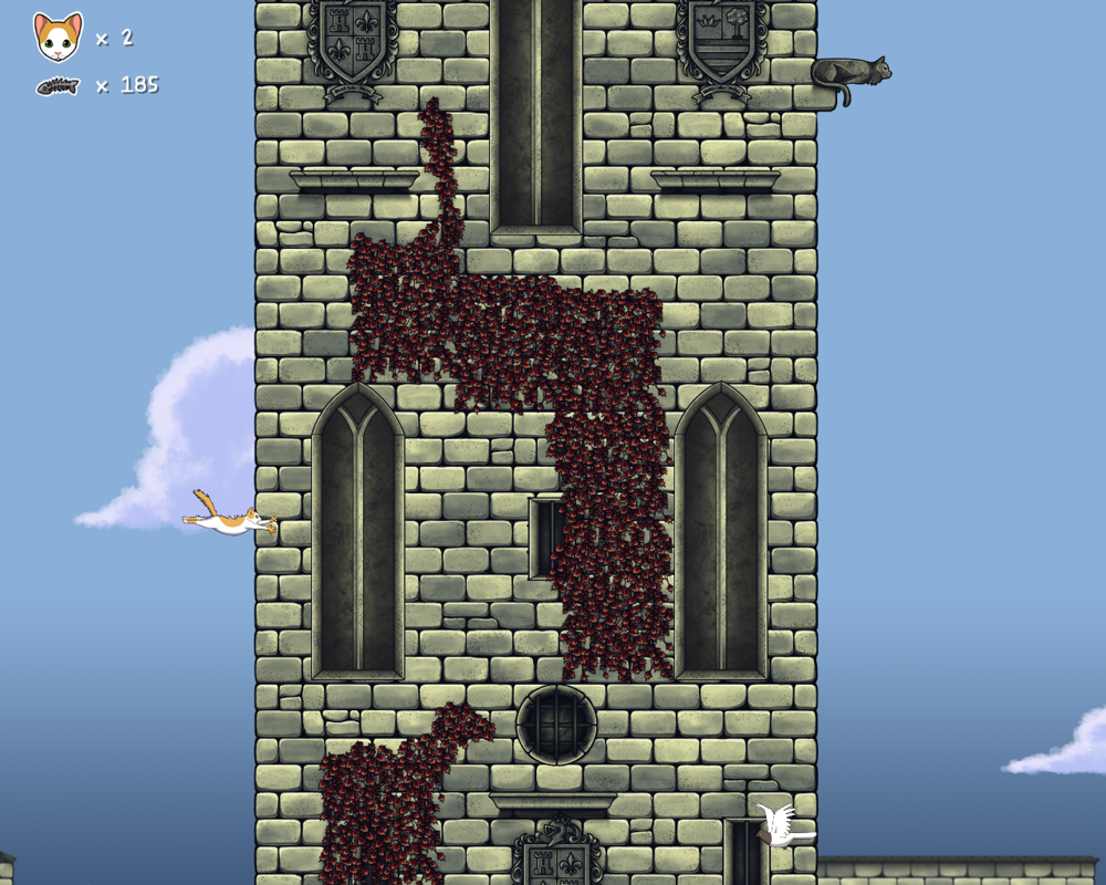 The Purring Quest (Windows) screenshot: Falling