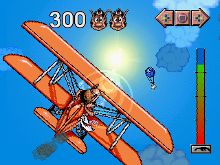 Hugo (PlayStation) screenshot: Plane Stage
