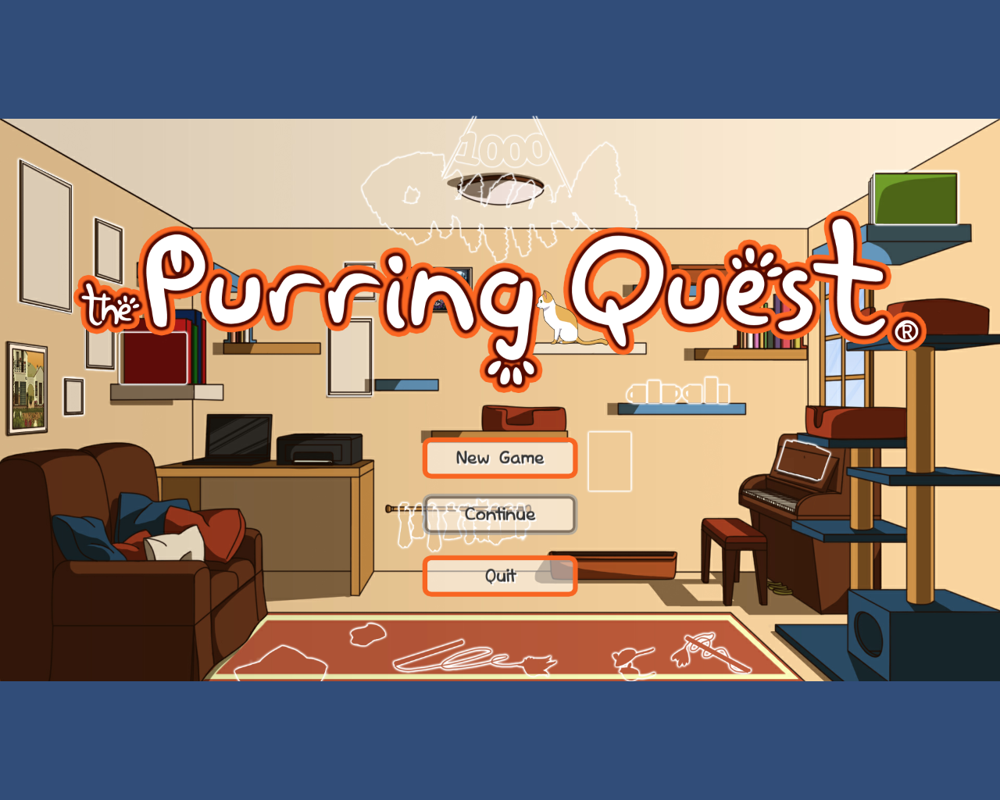The Purring Quest (Windows) screenshot: Main menu