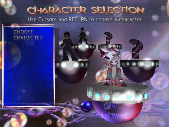 Super Bubble Pop (Windows) screenshot: Choose your character (3 available in demo)