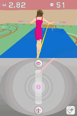 J4G: A Girl's World (Nintendo DS) screenshot: Tightrope walking