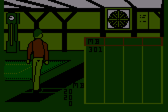 Darts (Atari 8-bit) screenshot: Scoreboard