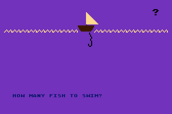 microDivision (Atari 8-bit) screenshot: Fish