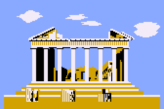 European Scene: Jigsaw Puzzles Vol 2 (Atari 8-bit) screenshot: Parthenon