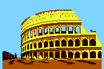 European Scene: Jigsaw Puzzles Vol 1 (Atari 8-bit) screenshot: The Colosseum