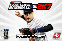 Major League Baseball 2K7 (Game Boy Advance) screenshot: Title Screen