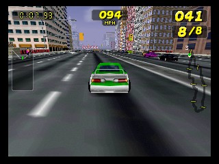 Rush 2: Extreme Racing USA (Nintendo 64) screenshot: New York