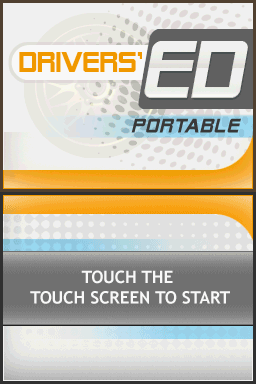 Drivers Ed Portable: U.S.A. Edition (Nintendo DS) screenshot: Title Screen