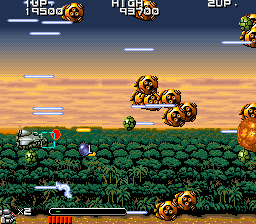 Bio-Ship Paladin (Arcade) screenshot: Next type of enemies