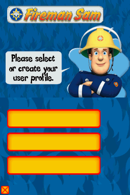 Fireman Sam (Nintendo DS) screenshot: Create a user profile